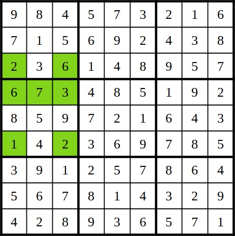 Sudoku Beispiel Leicht Lösung